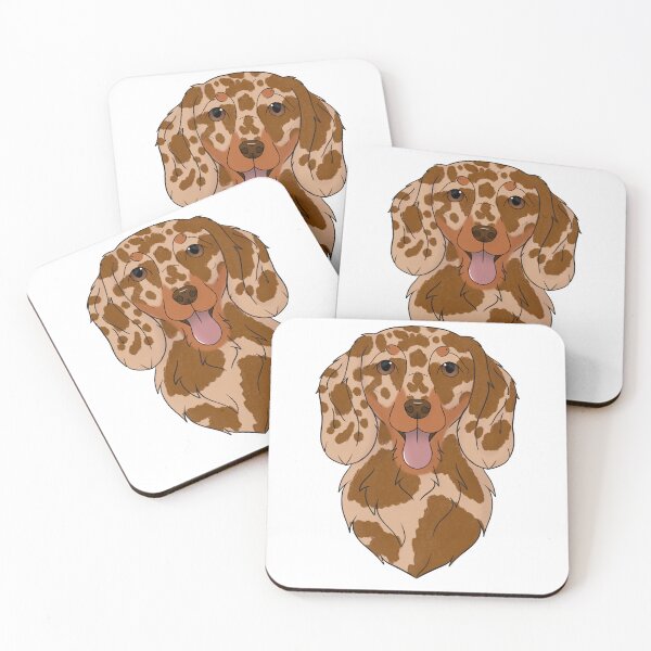 Item preview, Dachshund longhair - red dapple with tan designed and sold by Cynthiaetal.