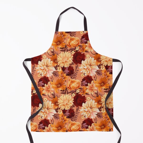 Item preview, Vintage Romantic Autumn Floral Peony Roses Orange Red Design by Mila van Meer designed and sold by Mila van Meer.