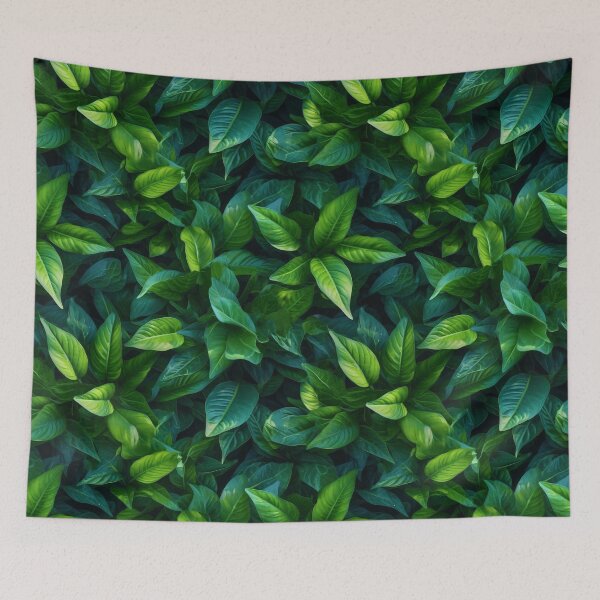 Item preview, Seamless Pattern of Green Summer Leaves in a Garden designed and sold by SeamlessGuru.