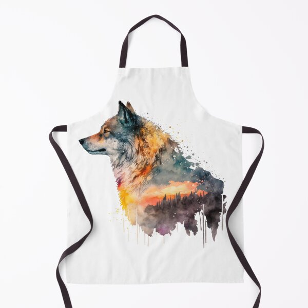 Item preview, Watercolor wolf designed and sold by Spikey49.