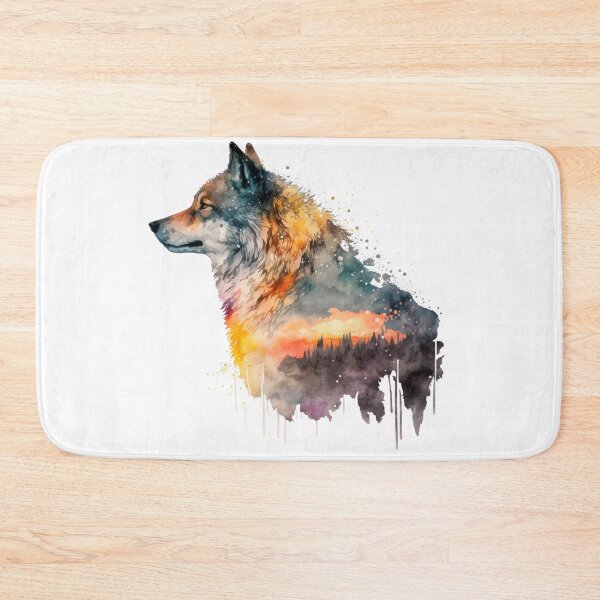 Item preview, Watercolor wolf designed and sold by Spikey49.