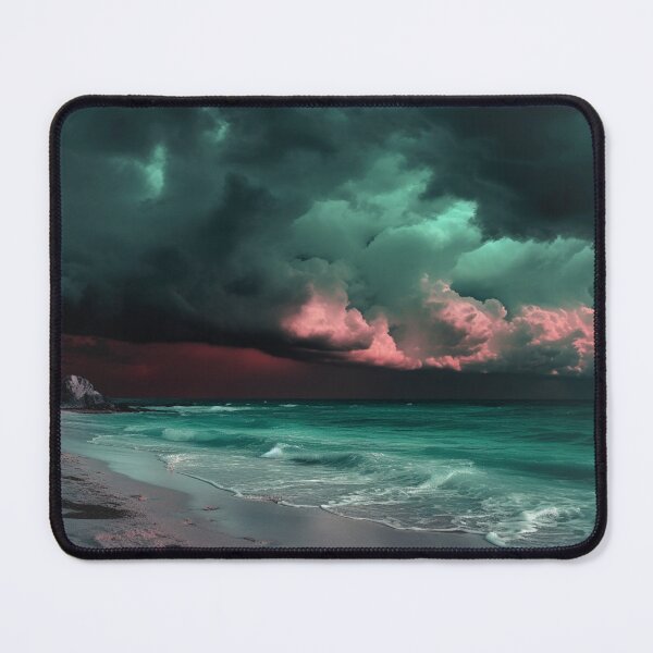 Item preview, "Dark Beach under a Pink Stormy Sky" designed and sold by Anthonny Barlan.