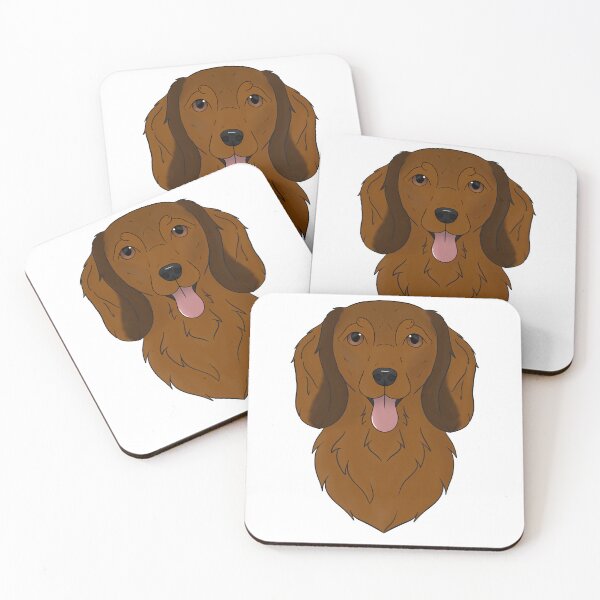 Item preview, Dachshund longhair - red sable  designed and sold by Cynthiaetal.