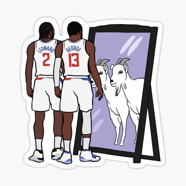 Kawhi Leonard - Clippers Jersey Sticker for Sale by GammaGraphics