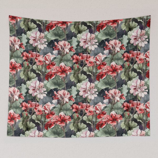 Item preview, Geraniums Aglow in Midday Sun designed and sold by TopArtsy.