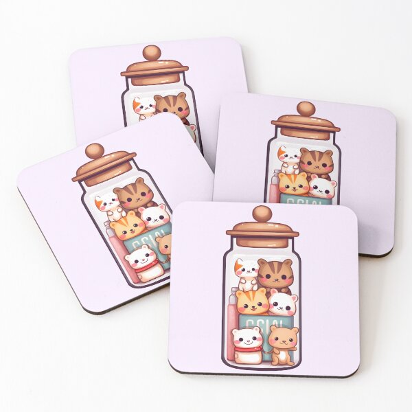 Item preview, Sweet cats in the bottle designed and sold by HaberkaDesign.