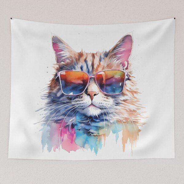 Item preview, Funky cat #1 designed and sold by Carmillai.