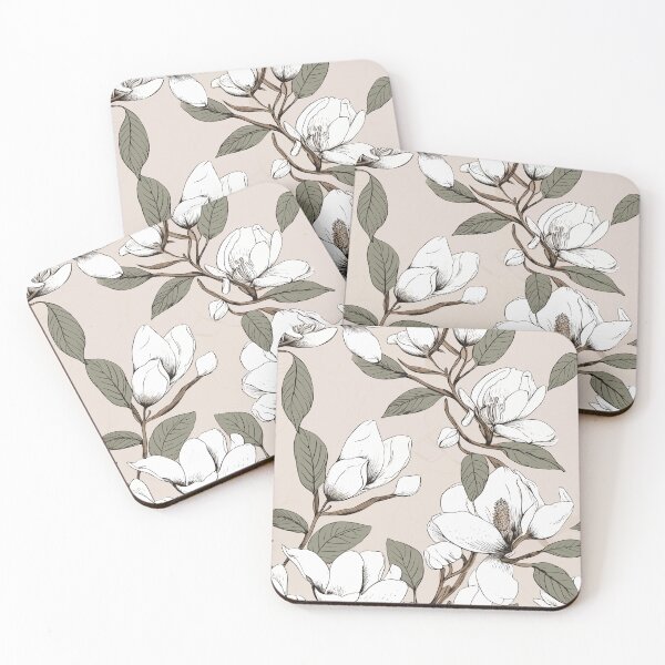 Item preview, Blooming Elegance: Magnolia Blossom Pattern designed and sold by Sleeygoy.