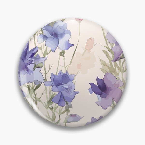 Item preview, Sunlit Larkspur: Watercolor Dreamscape designed and sold by TopArtsy.