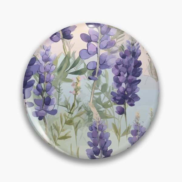 Aperçu de l'œuvre Lupins à l'aquarelle : enchantement de midi créée et vendue par TopArtsy.