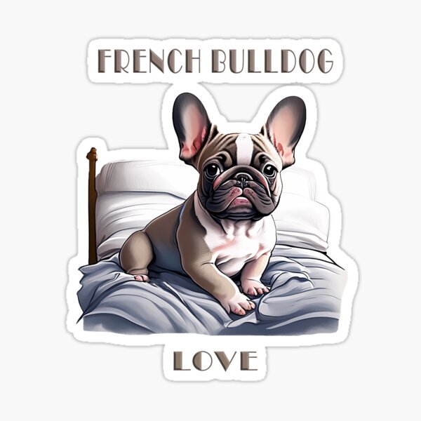 French Bulldog Love Sticker