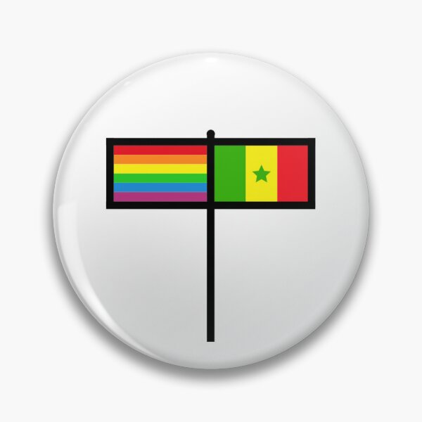 Item preview, Rainbow and Senegalese Flag designed and sold by gayflaglover.