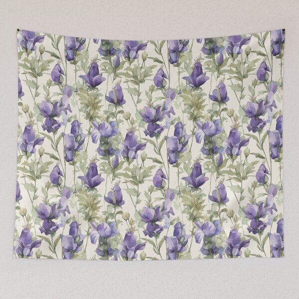 Item preview, Watercolor Monkshood: Midday  designed and sold by TopArtsy.