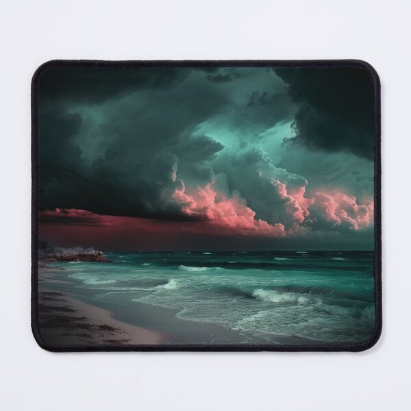 Item preview, "Dark Beach under a Pink Stormy Sky" designed and sold by Anthonny Barlan.