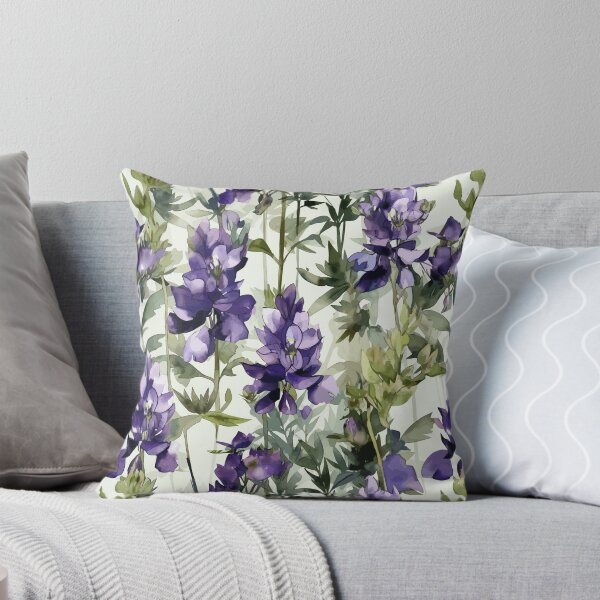Item preview, Midday Magic: Monkshood in Watercolors designed and sold by TopArtsy.