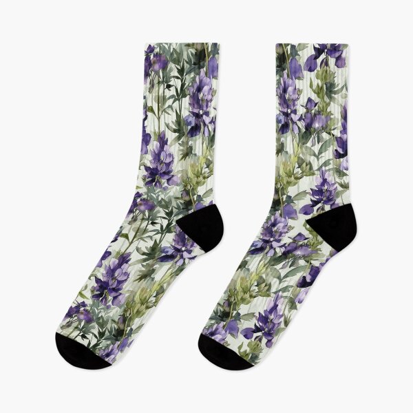 Item preview, Midday Magic: Monkshood in Watercolors designed and sold by TopArtsy.