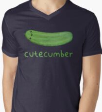 Cutecumber T-Shirt mit V-Ausschnitt für Männer
