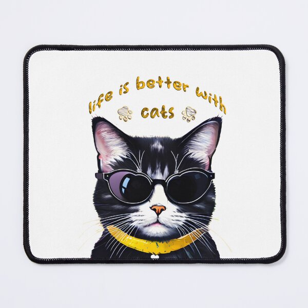 Item preview, Life Is Better With Cats designed and sold by Salah Salem.