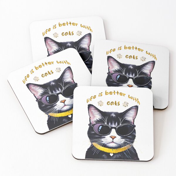 Item preview, Life Is Better With Cats designed and sold by Salah Salem.