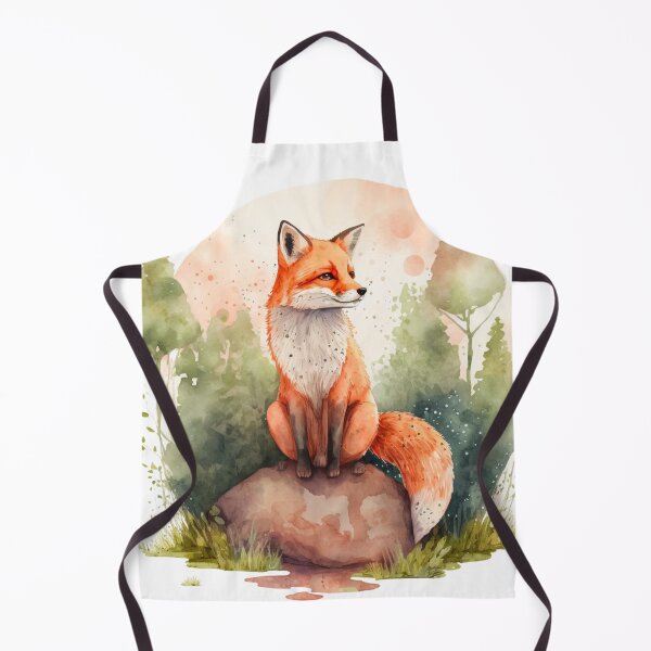 Artikelvorschau, Aquarellfuchs entworfen und verkauft von Spikey49.