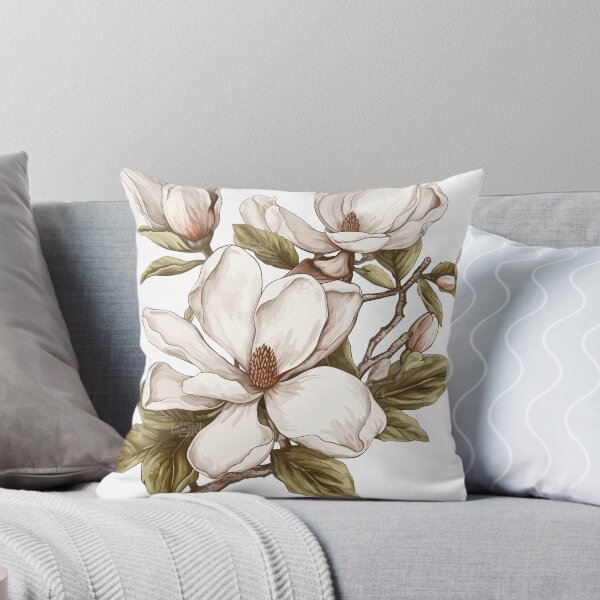 Item preview, Blooming Elegance: Magnolia Blossom Pattern designed and sold by Sleeygoy.