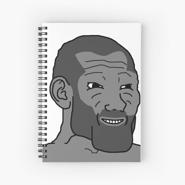 Giga chad, pepe chad, virgin set Spiral Notebook for Sale by T-Look