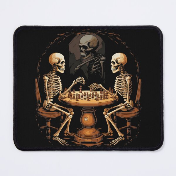 Item preview, The skeleton is playing chess designed and sold by Stefbay.