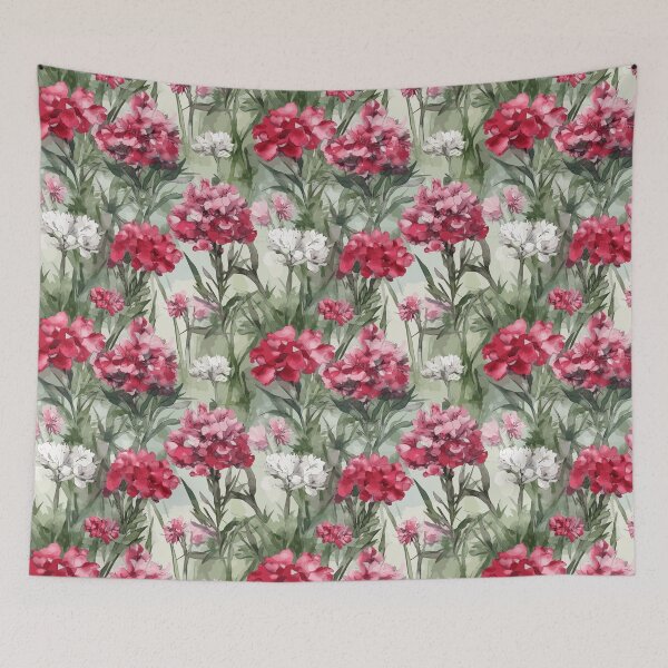 Item preview, Watercolor Sweet William: Midday Radiance designed and sold by TopArtsy.