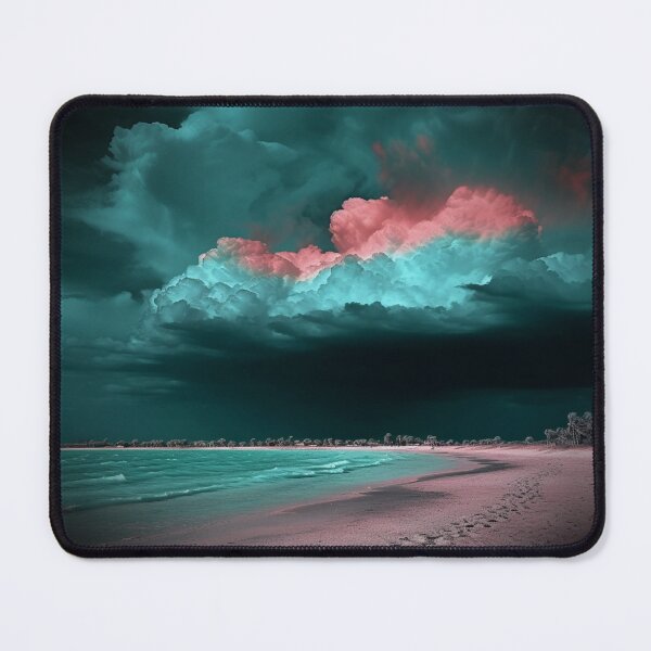 Item preview,  "Dark Beach under a Pink Stormy Sky" designed and sold by Anthonny Barlan.