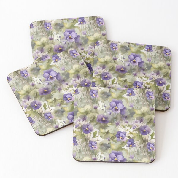 Item preview, Midday Violets: Delicate Watercolor designed and sold by TopArtsy.