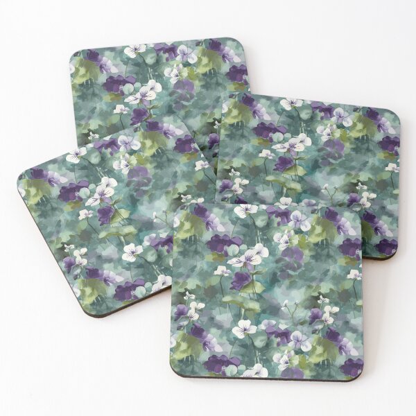Item preview, Violets in Watercolor: Midday Serenity designed and sold by TopArtsy.