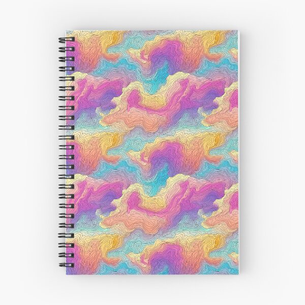 Item preview, Colorful Pastel Topographic Map Pattern designed and sold by PatternsFTW.