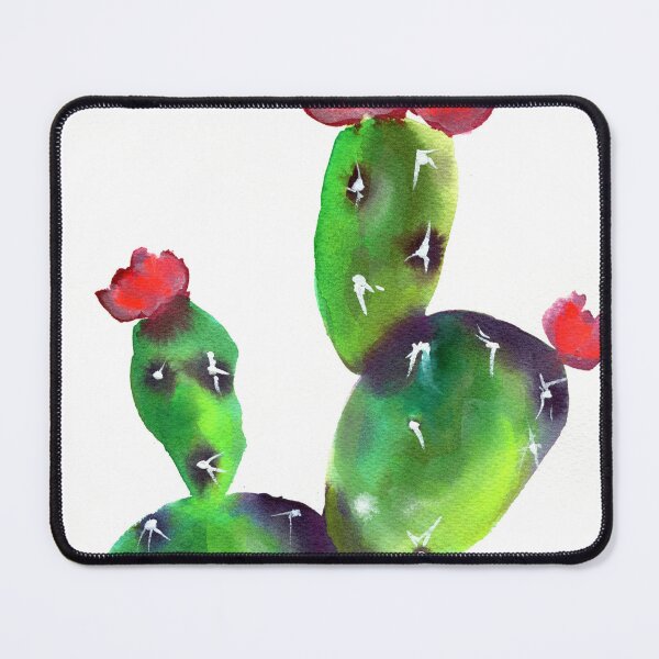 Item preview, Neon flowering cactus watercolor painting designed and sold by AnissaF.