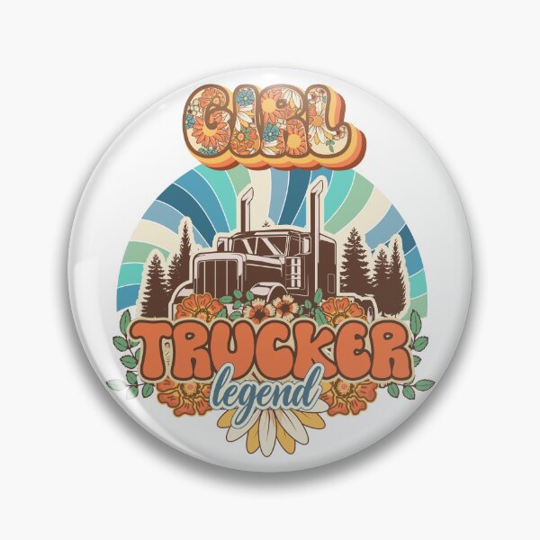 Item preview, Groovy trucker girl female driver quote Trucker legend designed and sold by HomeCoquette.