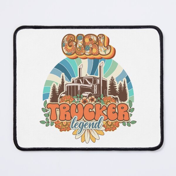 Item preview, Groovy trucker girl female driver quote Trucker legend designed and sold by HomeCoquette.