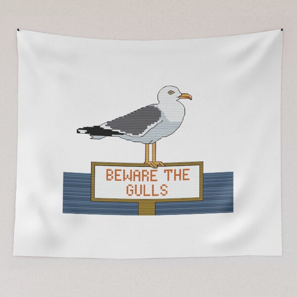 Item preview, Seagull - Beware the Gulls designed and sold by JadeMadeThis.