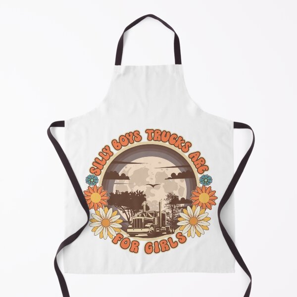 Item preview, Groovy trucker girl female driver quote Silly boys trucks are for girls designed and sold by HomeCoquette.