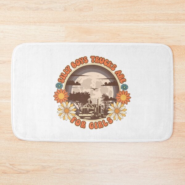 Item preview,  Groovy trucker girl female driver quote Silly boys trucks are for girls designed and sold by HomeCoquette.