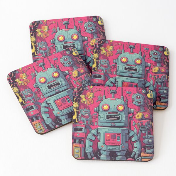 Item preview, Robots, Aliens and Monsters designed and sold by Retro Type.