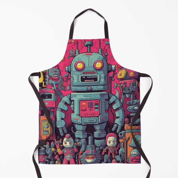 Artikelvorschau, Roboter, Außerirdische und Monster entworfen und verkauft von Retro Type.