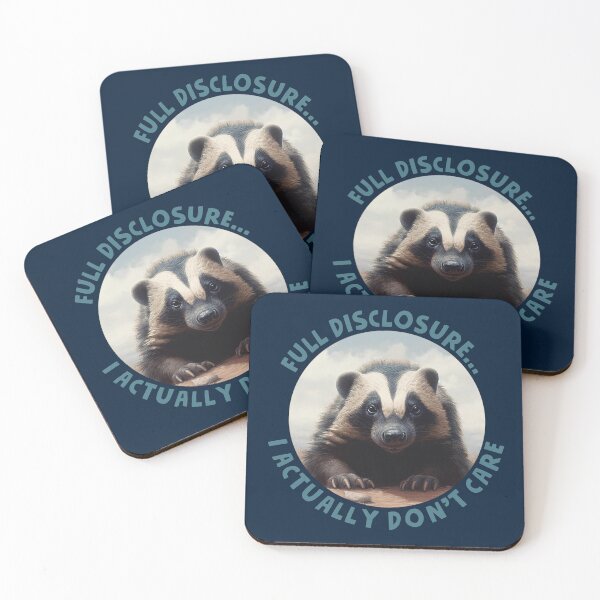 Item preview, Honey Badger Doesn't Care designed and sold by Monochrome-Dog.