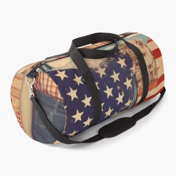 Item preview,  America Retro Vintage Patchwork of Americana Pattern Collage designed and sold by BrandonArtWorld.
