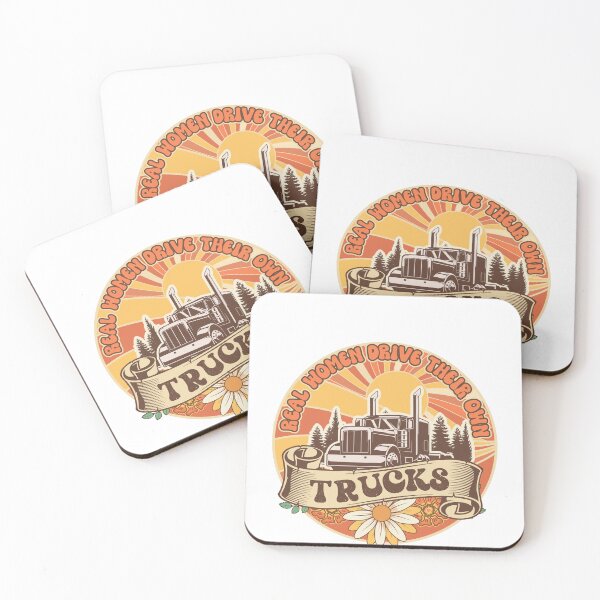 Item preview, Groovy trucker girl female driver quote Real women drive their own trucks designed and sold by HomeCoquette.