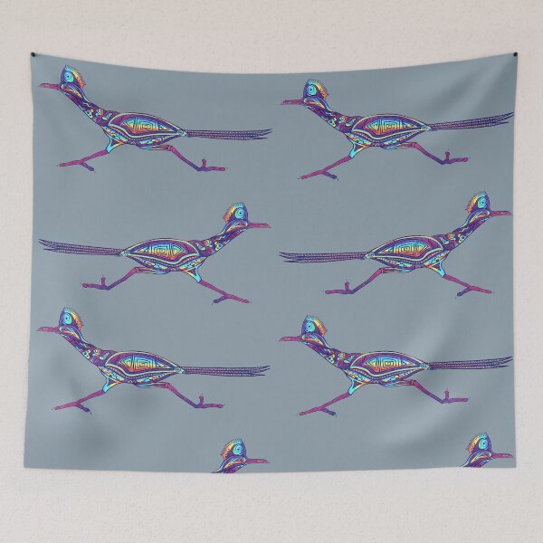 Item preview, Rainbow Roadrunner  Summer song color background designed and sold by Caummon Thread.