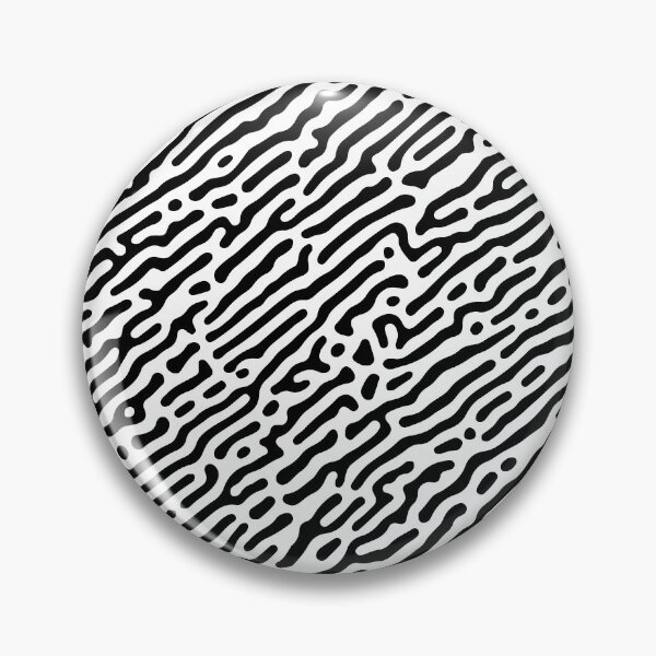 Item preview, Patrón de Turing en ángulo Repetición perfecta en blanco y negro designed and sold by PatternsFTW.