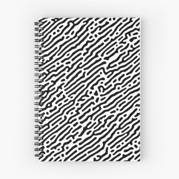Item preview, Angled Turing Pattern Seamless Repeat Black & White designed and sold by PatternsFTW.