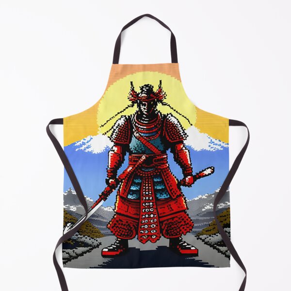 Item preview, Pixel Samurai on the background of the mountain designed and sold by brandway.