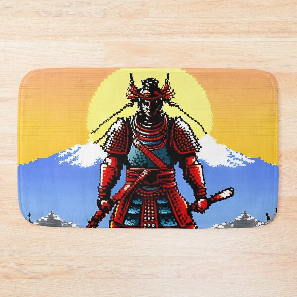 Item preview, Pixel Samurai on the background of the mountain designed and sold by brandway.