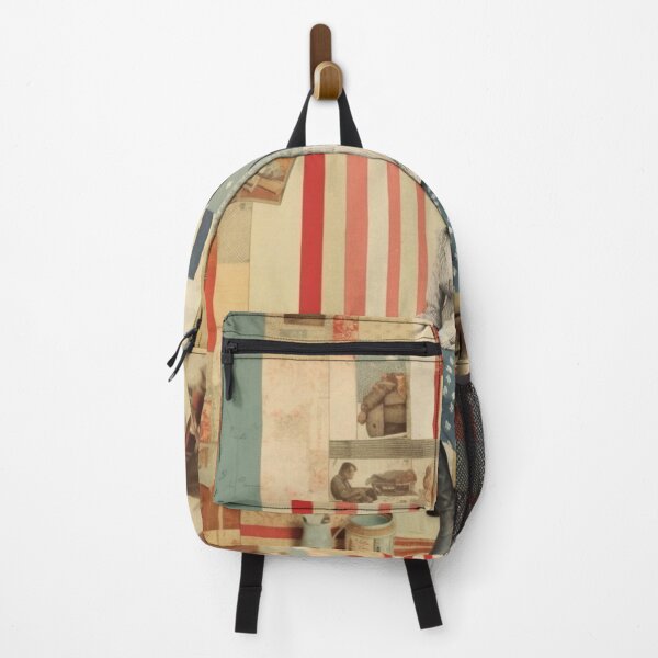 Item preview,   America Retro Vintage Patchwork of Americana Pattern Collage designed and sold by BrandonArtWorld.