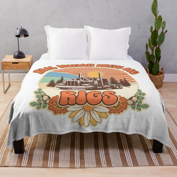 Item preview, Groovy trucker girl female driver quote Real women drive big rigs designed and sold by HomeCoquette.